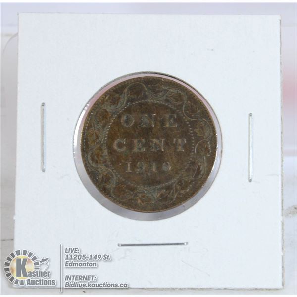 1910 EDWARDIAN CANADA LARGE CENT