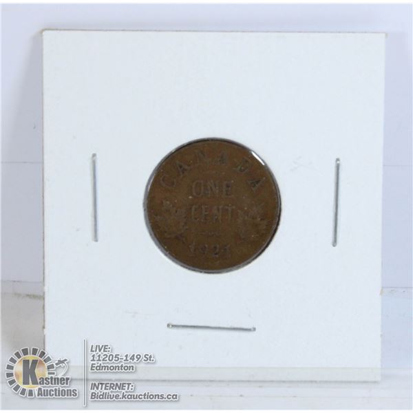 1921 SEMI-KEY DATE CANADA 1 CENT