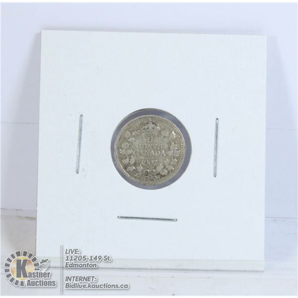 1907 EDWARDIAN CANADA SILVER "FISHSCALE"