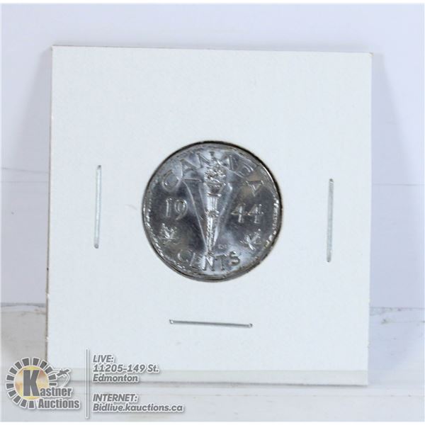 1944 HIGHER GRADE CANADA VICTORY 5 CENT