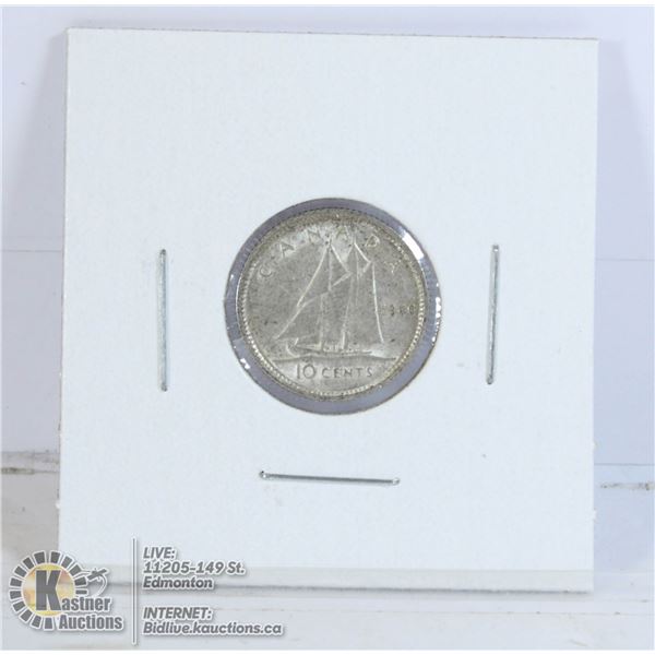 BETTER QUALITY 1940 CANADA SILVER 10 CENT