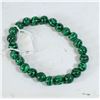 Image 1 : #227- NATURAL MALACHITE BEAD BRACELET 8MM