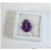 Image 1 : #124-PURPLE AMETHYST GEMSTONE PEAR SHAPE 5.0CT