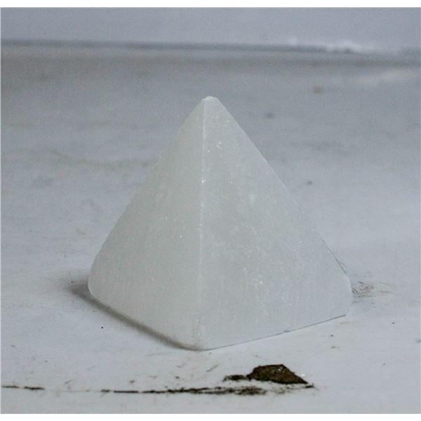 #296-NATURAL SELENITE PYRAMID 38.3 X 43.6MM