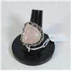 Image 1 : #271-NATURAL PINK ROSE QUARTZ RING SIZE 9