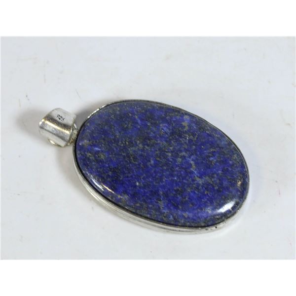 #176-  NATURAL LAPIZ PENDANT
