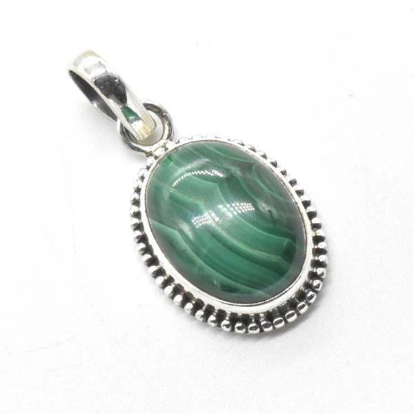 EC75 SILVER MELAKITE PENDANT