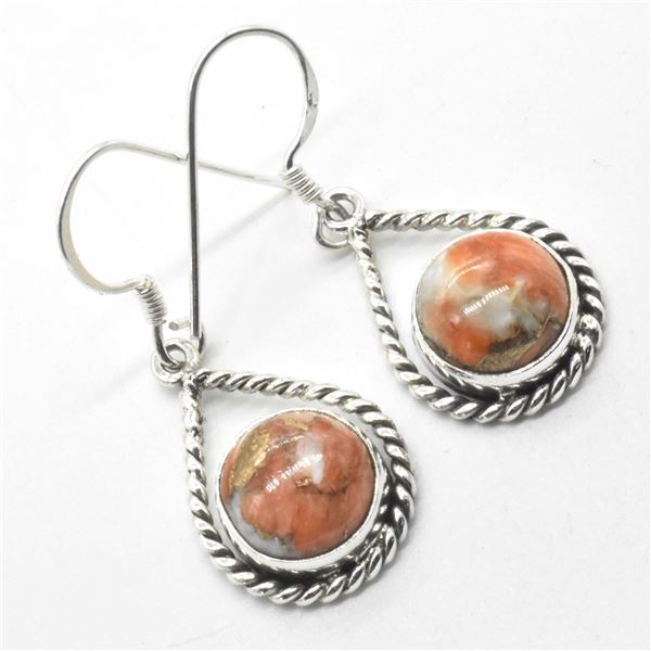 EC79 SILVER OSTER MUHAVE TURQUOISE EARRINGS