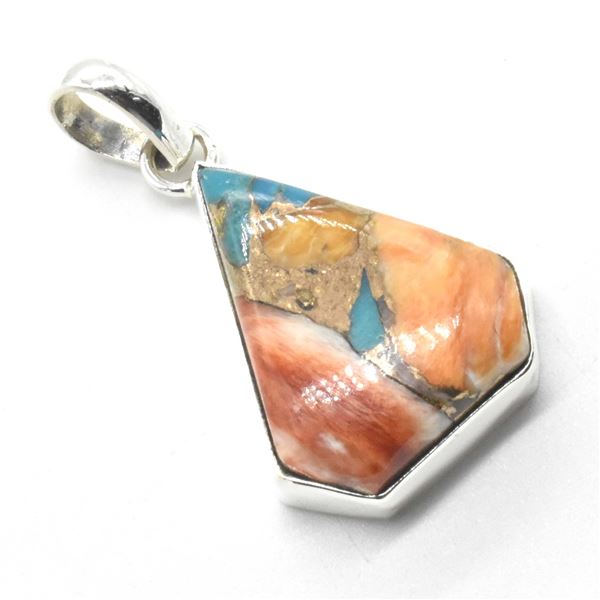 EC80 SILVER OSTER MUHAVE TURQUOISE PENDANT
