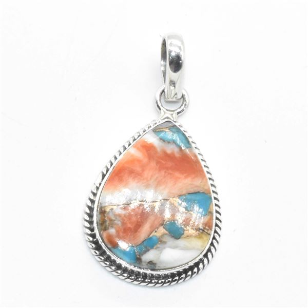 EC82 SILVER OSTER MUHAVE TURQUOISE PENDANT