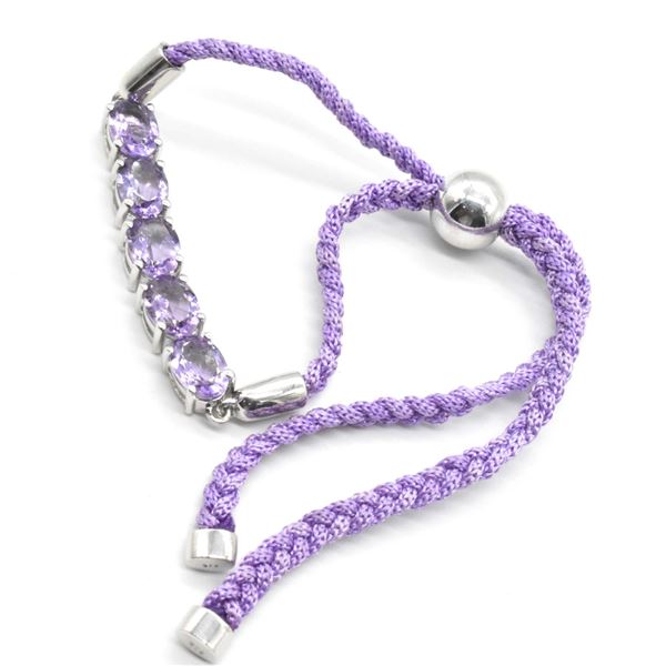 EC98 SILVER AMETHYST BRACELET