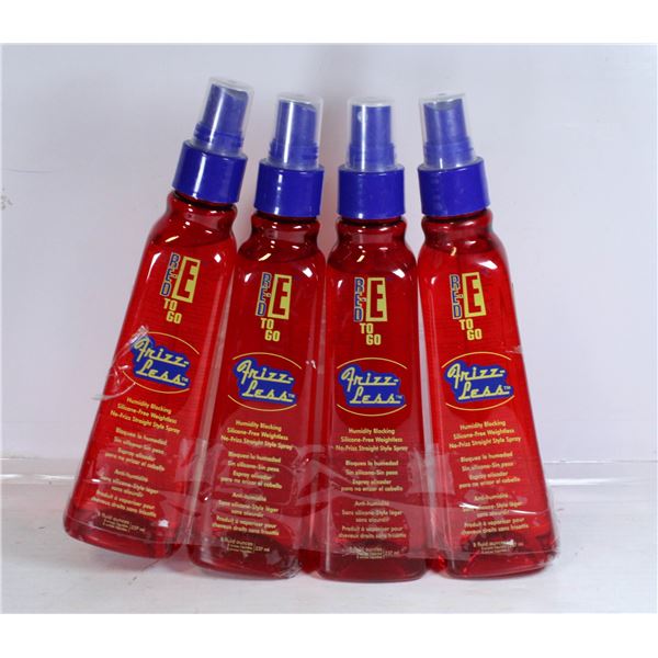 LOT OF 4 RED-E TO GO FRIZZ-LESS HUMIDITY BLOCKING