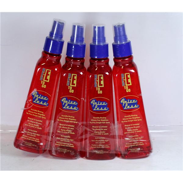 LOT OF 4 RED-E TO GO FRIZZ-LESS HUMIDITY BLOCKING