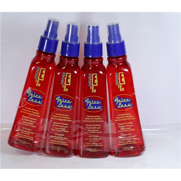 LOT OF 4 RED-E TO GO FRIZZ-LESS HUMIDITY BLOCKING
