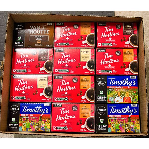 FLAT LOT OF KEURIG COFFEE PODS