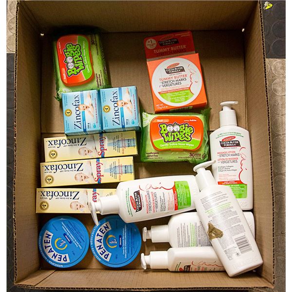 FLAT LOT OF BABY AND MOTHER PRODUCTS