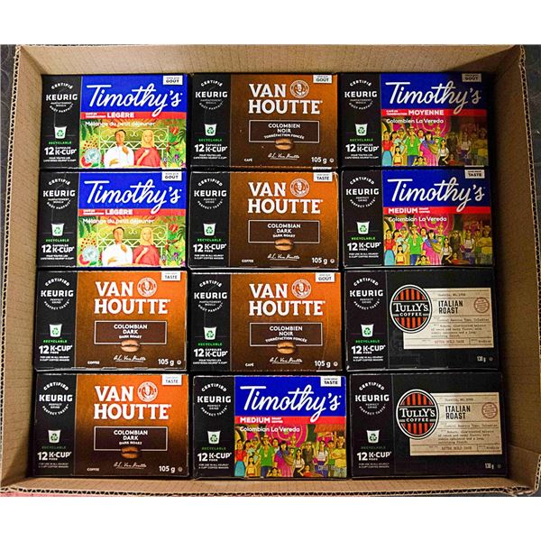 FLAT LOT OF KEURIG COFFEE PODS