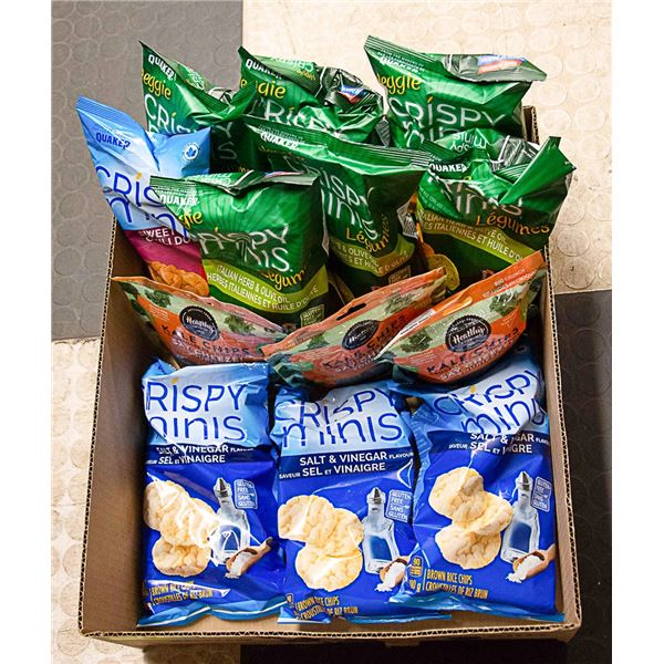 FLAT LOT OF VARIOUS SNACK PRODUCTS