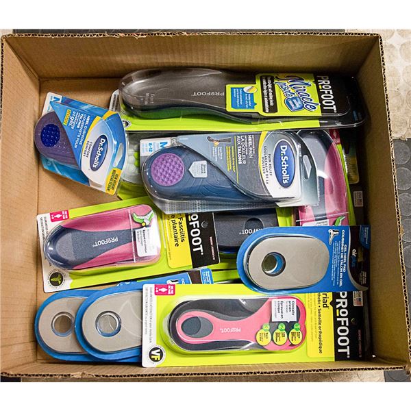 FLAT LOT OF BRAND NAME INSOLES