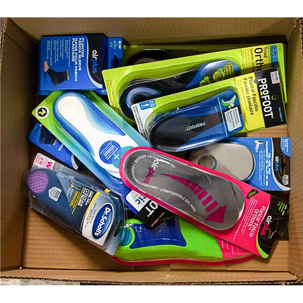 FLAT LOT OF BRAND NAME INSOLES