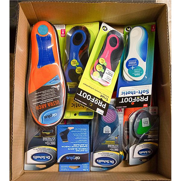 FLAT LOT OF BRAND NAME INSOLES