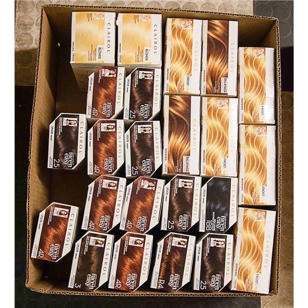 FLAT LOT OF HAIR DYE PRODUCTS