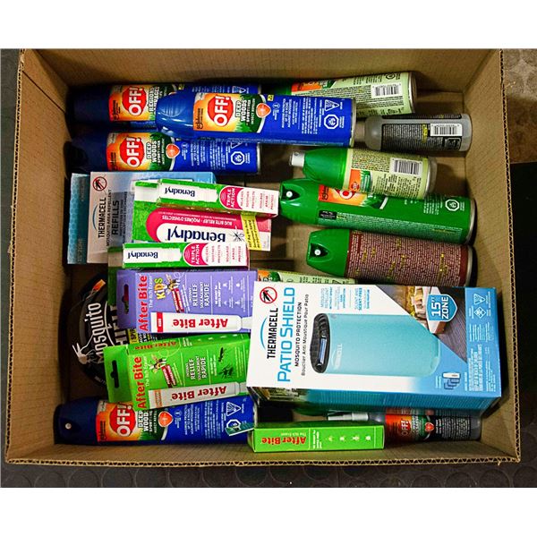 FLAT LOT OF INSECT REPELLENT PRODUCTS