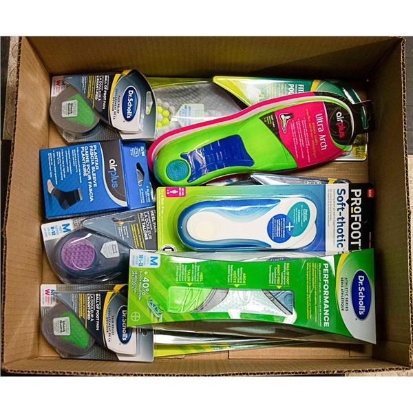 FLAT LOT OF BRAND NAME INSOLES