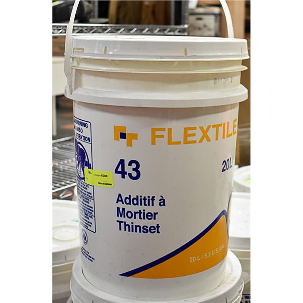 20L PAIL OF FLEXTILE 43 THINSET MORTAR ADDITIVE