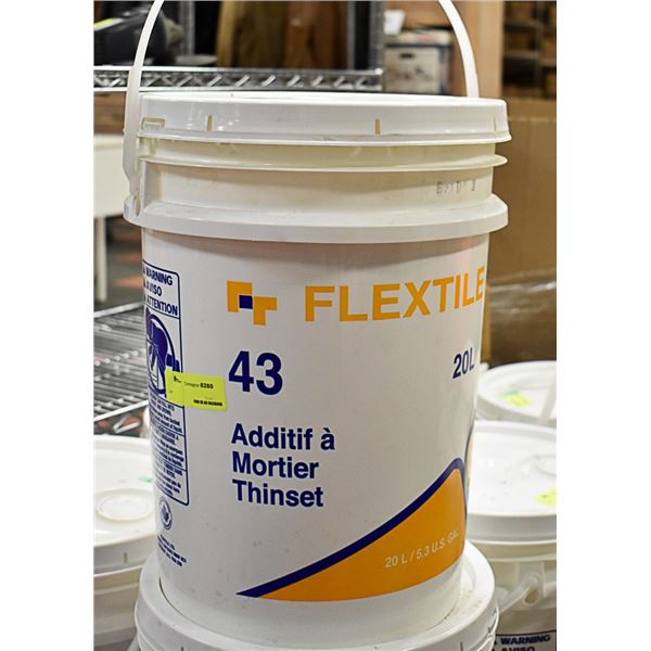 20L PAIL OF FLEXTILE 43 THINSET MORTAR ADDITIVE