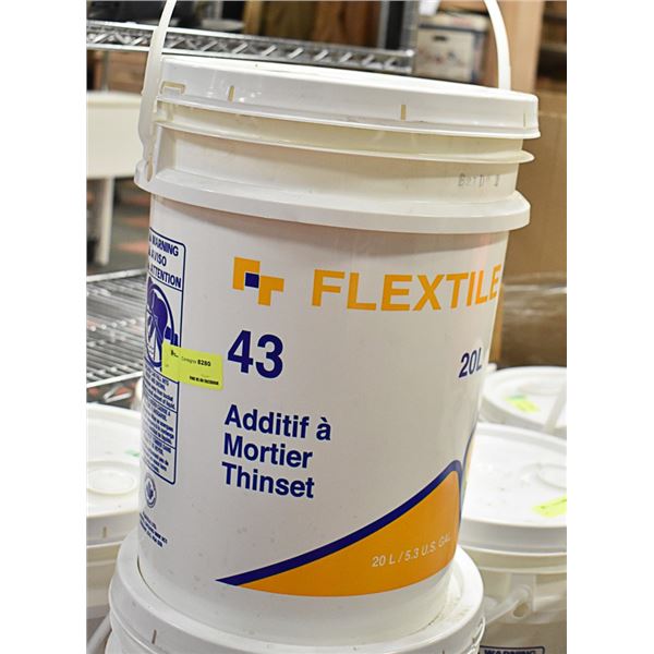 20L PAIL OF FLEXTILE 43 THINSET MORTAR ADDITIVE