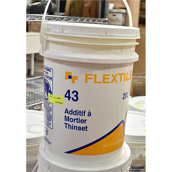 20L PAIL OF FLEXTILE 43 THINSET MORTAR ADDITIVE