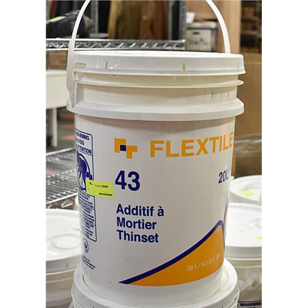 20L PAIL OF FLEXTILE 43 THINSET MORTAR ADDITIVE