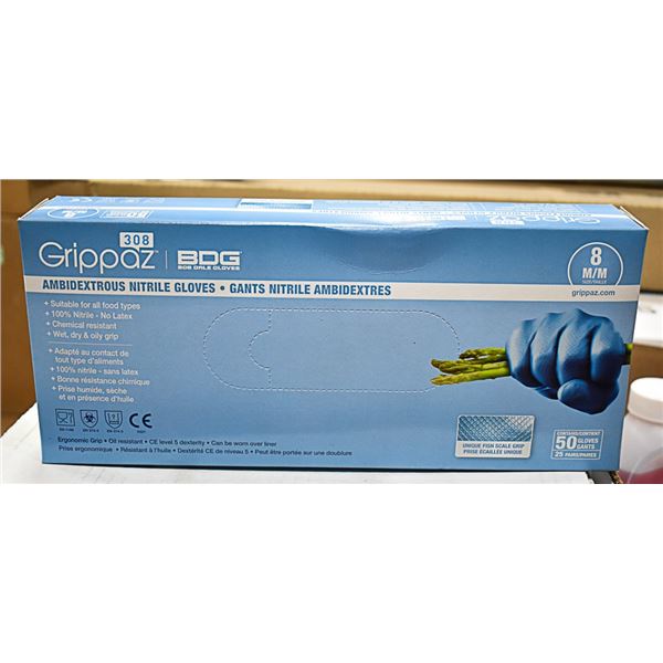 BOB DALE GRIPPAZ  AMBIDEXTROUS NITRILE GLOVES