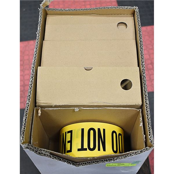 BOX LOT OF ~DO NOT ENTER~  BARRICADE TAPE