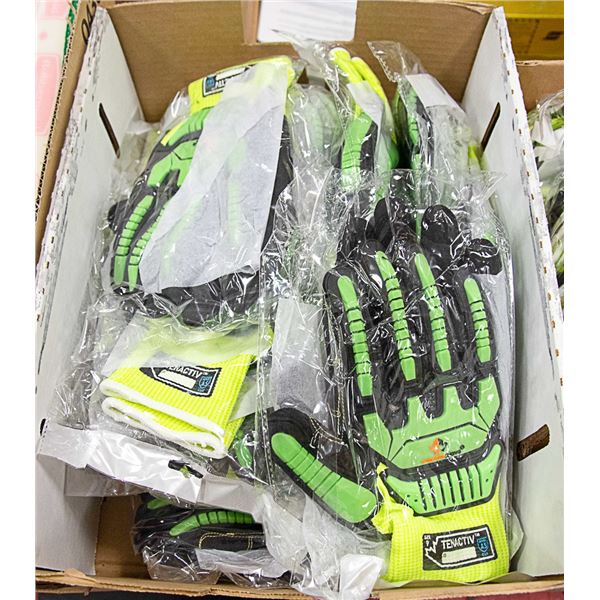 FLAT LOT OF TENACTIV MECHANIC GLOVES SIZE 9
