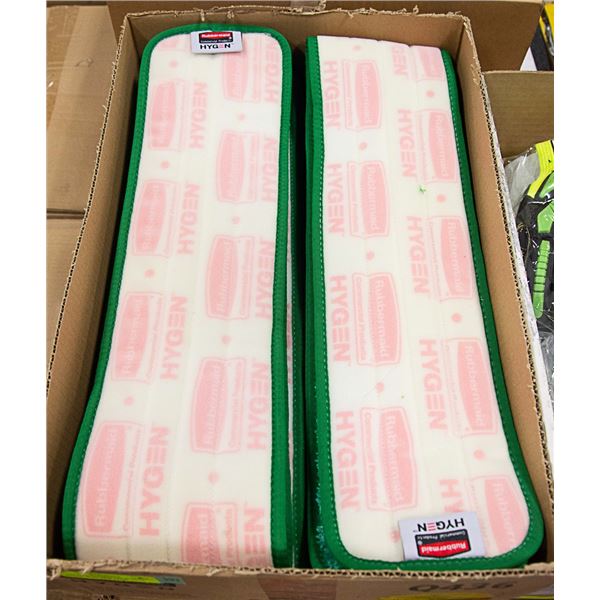CASE OF RUBBERMAID 36 INCH HYGEN DUST MOP PADS
