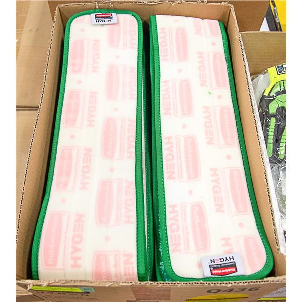 CASE OF RUBBERMAID 36 INCH HYGEN DUST MOP PADS