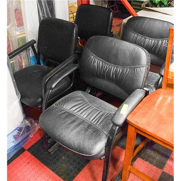 LOT OF 4 WAITING ROOM CHAIRS