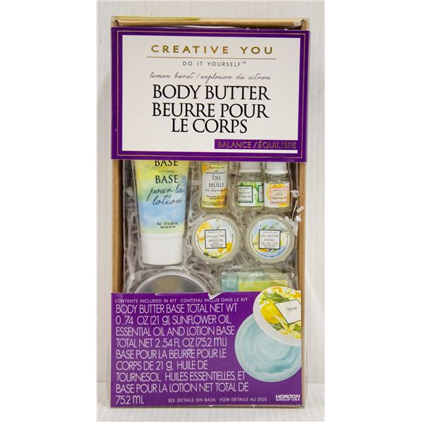 CREATIVE YOU DYI BODY BUTTER KIT IN LEMON BURST