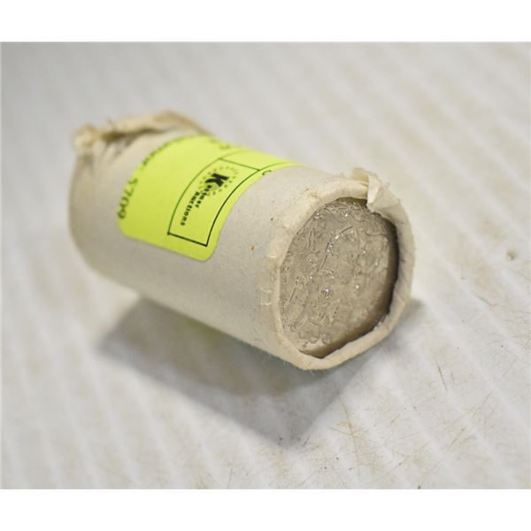 UNOPENED BANK ROLL OF CANADIAN HALF DOLLAR