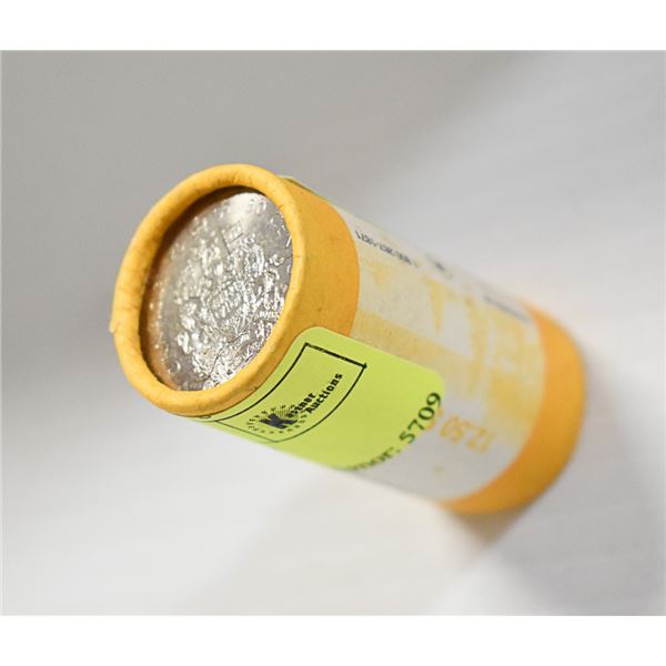 UNOPENED BANK ROLL OF CANADIAN HALF DOLLAR