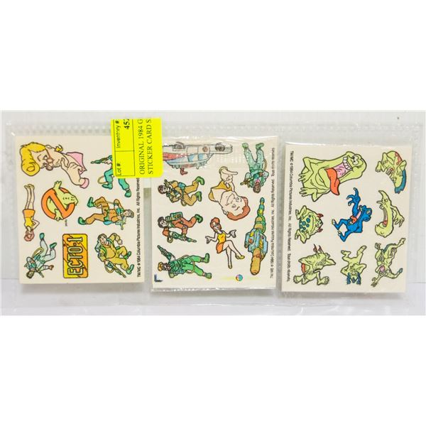 ORIGINAL 1984 GHOSTBUSTERS STICKER CARD SET