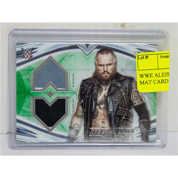 WWE ALEISTER BLACK SHIRT & MAT CARD #23 OF 50