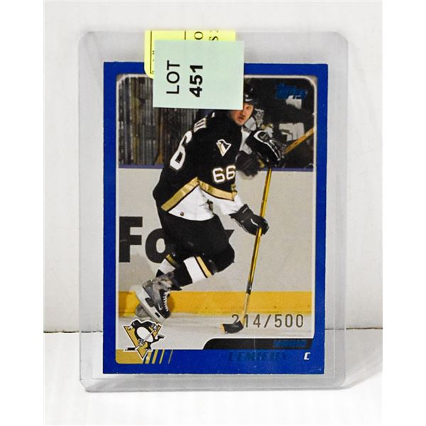 MARIO LEMIEUX #214 OF 500 MADE TOPPS 2003