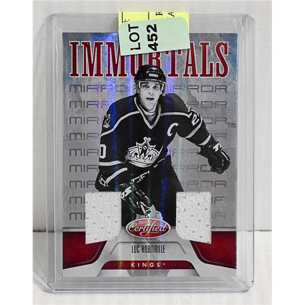 LUC ROBITAILLE JERSEY CARD #8 OF 50 MADE SCARCE