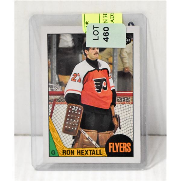 RON HEXTALL ROOKIE CARD 1987