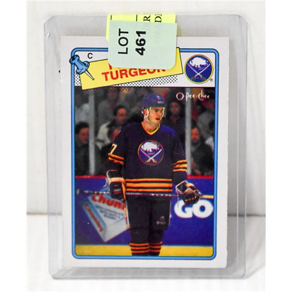 PIERRE TURGEON ROOKIE CARD 1988