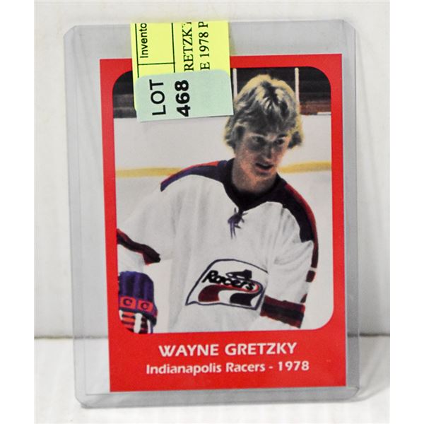 PRE GRETZKY ROOKIE CARD  1978 PACERS