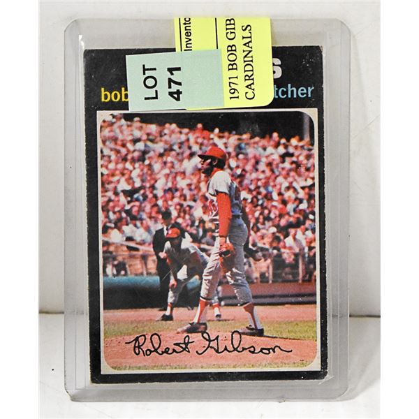 1971 BOB GIBSON MLB CARDINALS